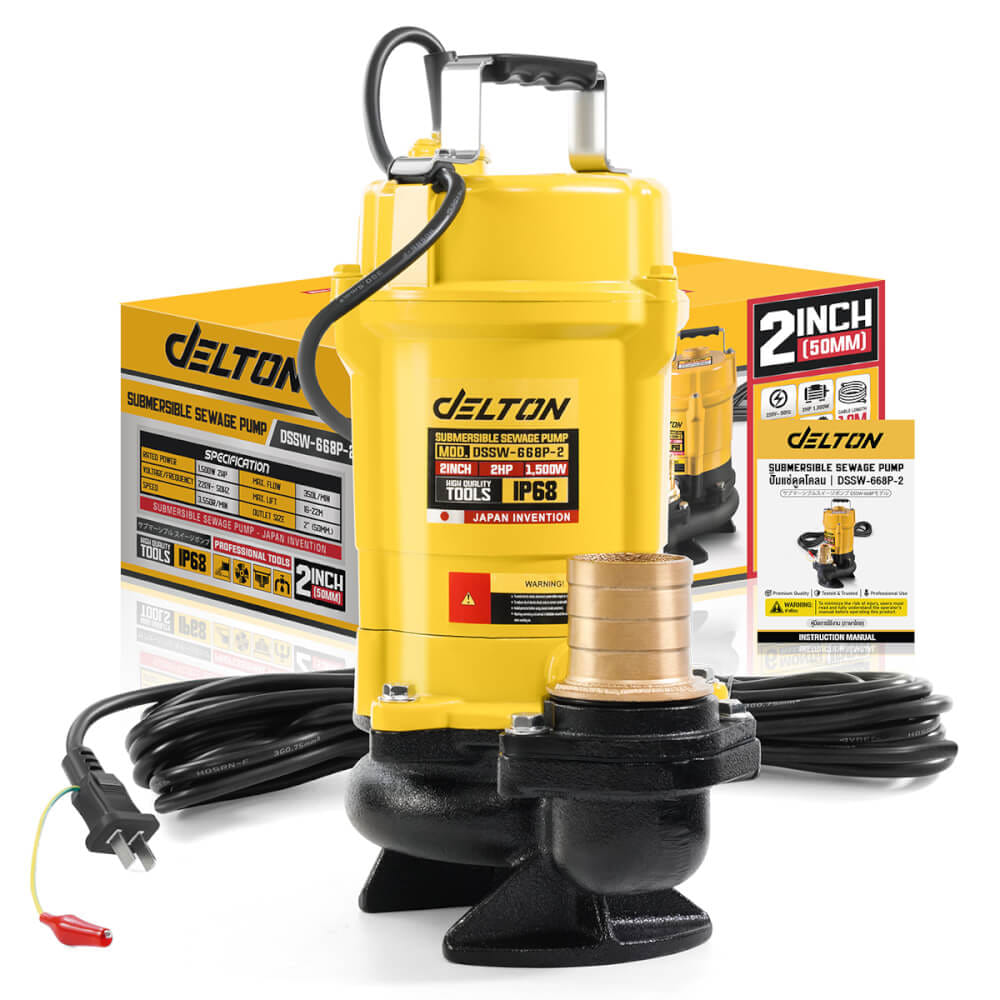 ปั๊มจุ่ม DELTON รุ่น DSSW-668P-2 ขนาด 2 นิ้ว 2HP 1,500W_7